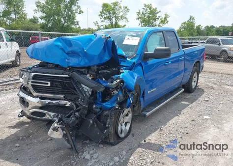 2021 Ram 1500 Big Horn 4X4 6'4 Box z USA, uszkodzony, nr VIN 1C6RRFBG1MN511484